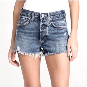Agolde Parker Vintage Cut Off Shorts in Dark Swapmeet size 24